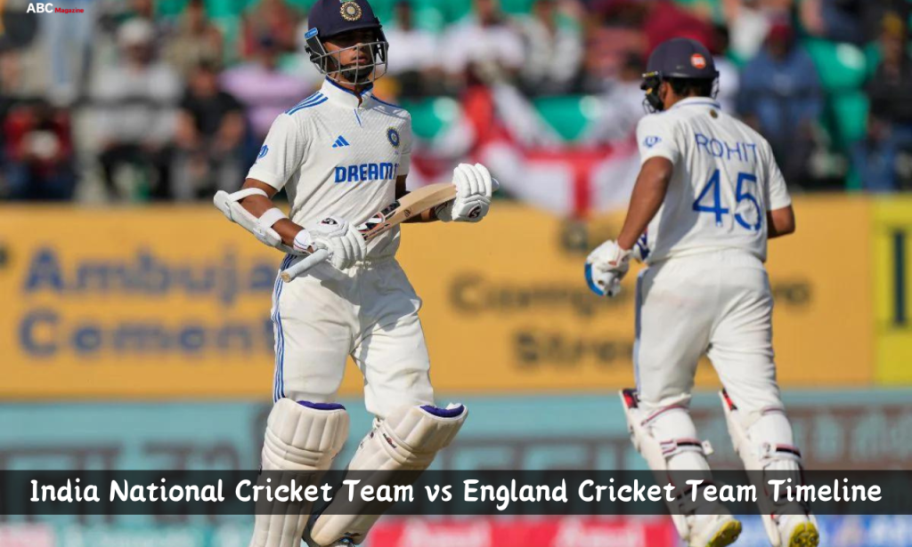 India National Cricket Team vs England Cricket Team Timeline