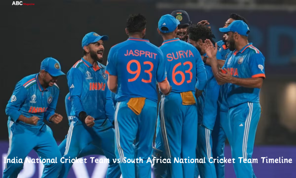 India National Cricket Team vs South Africa National Cricket Team Timeline