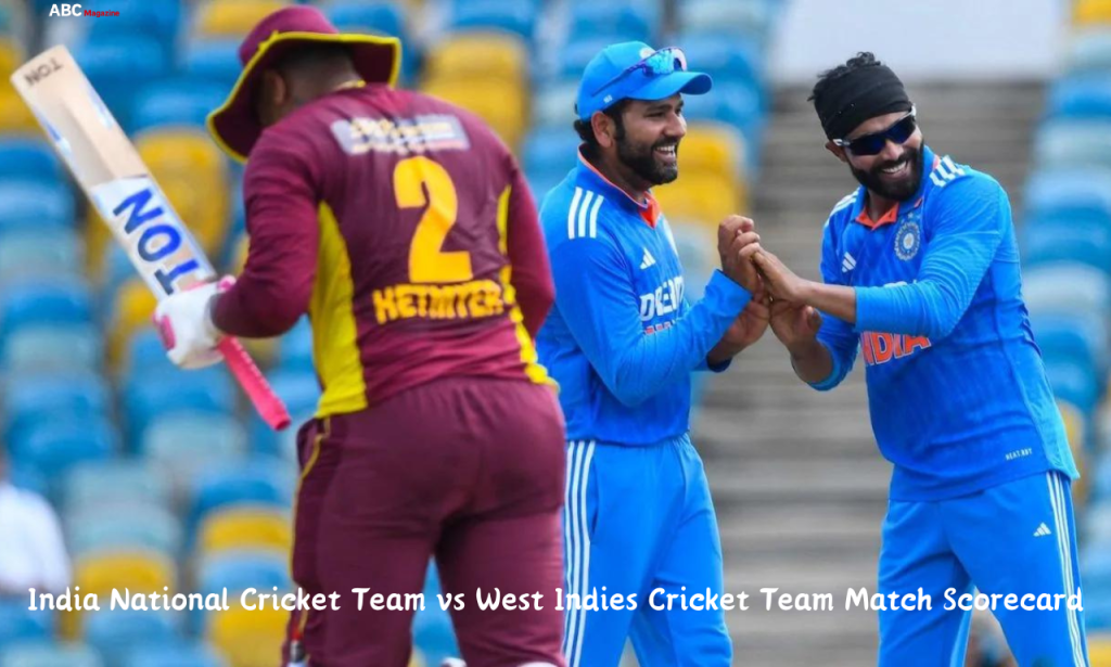 India National Cricket Team vs West Indies Cricket Team Match Scorecard