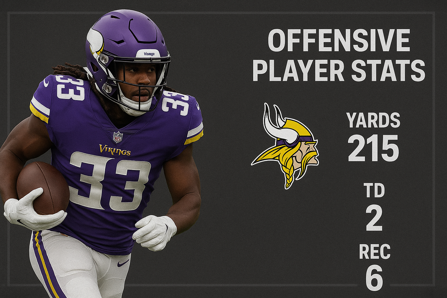 Minnesota Vikings vs Detroit Lions Match Player Stats