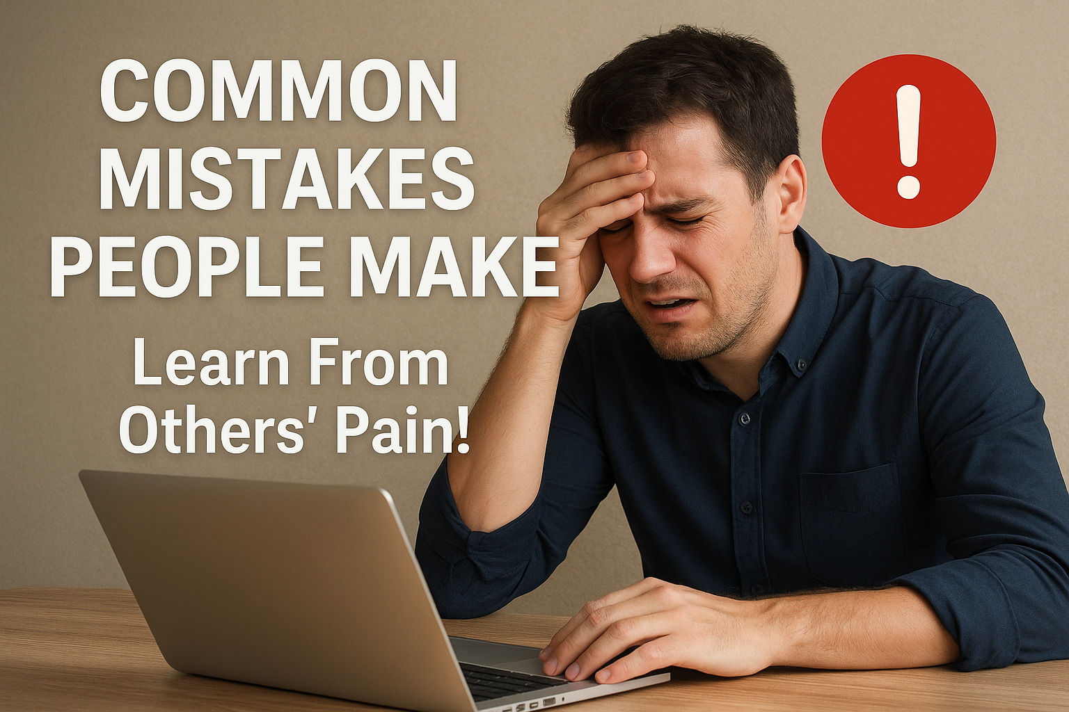 Common Mistakes People Make (Learn From Others' Pain!) Acamento