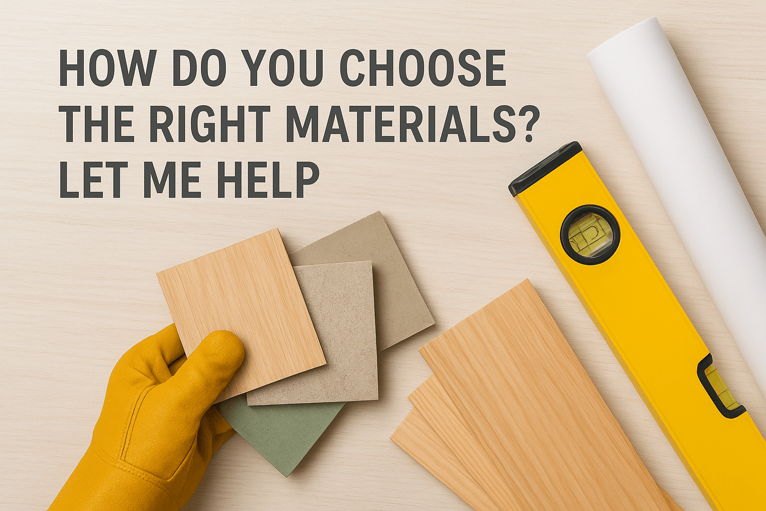 How Do You Choose the Right Materials? Let Me Help Acamento