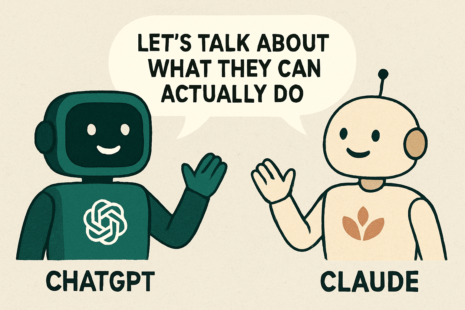 Let's Talk About What They Can Actually Do ChatGPT vs Claude